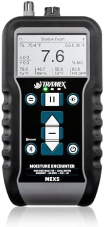 Tramex Moisture Encounter MEX5 | Meter for Measuring Moisture Content & Relative Humidity in Wood, Drywall & Building Materials