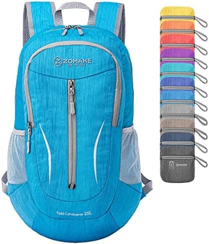 ZOMAKE 25L Ultra Lightweight Packable Backpack, Foldable Hiking Backpacks Water Resistant Small Folding Daypack for Travel(Light…