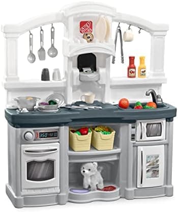 Step2 Fun with Friends Kids Kitchen Playset, Indoor/Outdoor Kitchenette with Lights & Sounds…
