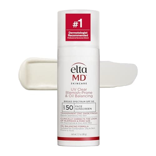 EltaMD UV Clear Face Sunscreen SPF, Oil-Free Sunscreen with Zinc Oxide, Dermatologist Recommended