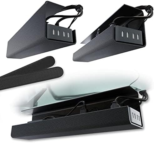 No-Screw Under Desk Cable Management Tray - Self-Adhesive Installation, Cord Management, Cable Tray, Under Desk Wire Organizer…