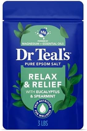 Dr Teal's Epsom Salt Magnesium Soak, Relax & Relief with Eucalyptus &…