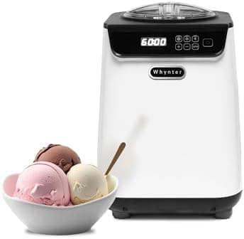 Whynter Ice Cream Maker Machine Automatic 1.28 Qt Upright with Built-in Compressor, LCD Digital Display &…