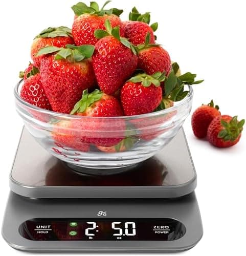 Greater Goods Digital Food Scale for Kitchen & Baking, 10kg/22lb…
