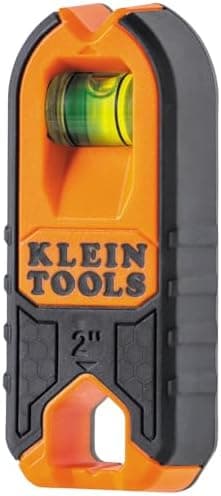 Klein Tools MSF100 Magnetic Stud Finder and Level, Compact, Wood and Metal Detector with Bubble Vial for Accurate Markings, Felt…