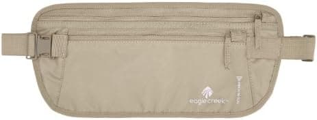 Eagle Creek RFID Blocker Money Belt DLX - Travel Essentials Belt Bag for Men and Women, Adjustable…