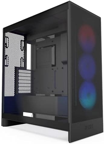 NZXT H7 Flow RGB Mid-Tower ATX Airflow Case with RGB Fans