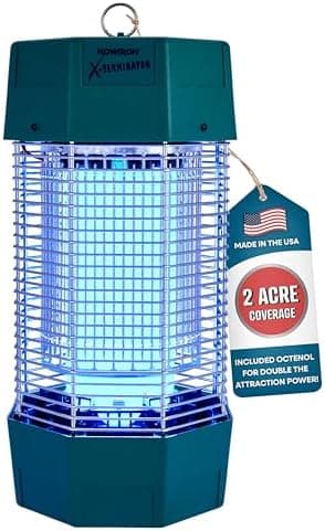 Flowtron Electric Bug Zapper 2 Acres Outdoor Insect Control with Dual Lure Method, 120W UV Light & Octenol Attractant for Fly &…