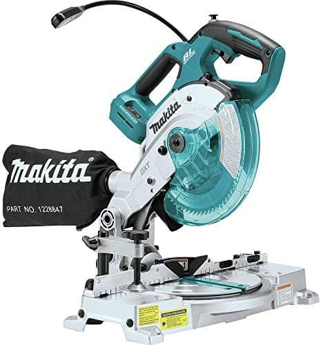 Makita XSL05Z 18V LXT Lithium-Ion Brushless Cordless 6-1/2" COMPACT Dual-Bevel Compound Miter Saw…