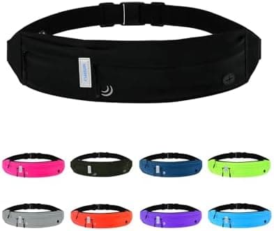 WATERFLY Running Belt Fanny Pack: Runner Marathon Jogging Waist Pack…