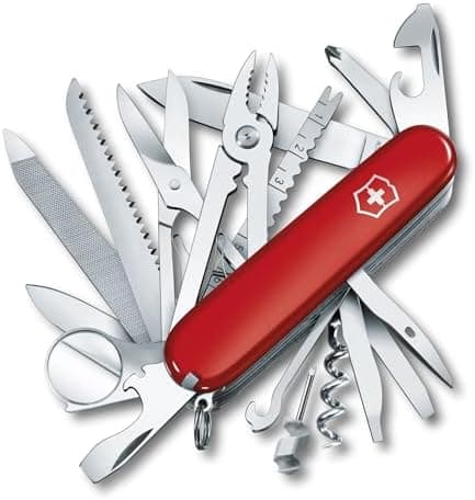 Victorinox Swiss Champ Swiss Army Knife, 33 Functions, Swiss Made Pocket Knife with Large Blade, Screwdriver, Chisel and…