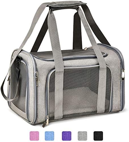 Henkelion Cat Carriers Dog Carrier Pet Carrier For Small / Medium Cats Dogs Puppies (Up To 15lbs), TSA Airline Approved Small Dog…