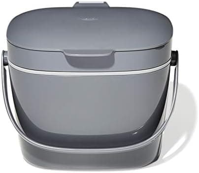 OXO Good Grips EASY-CLEAN COMPOST BIN - CHARCOAL - 1.75 GAL/6.62 L