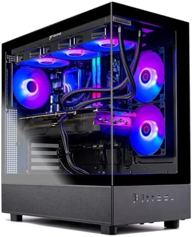 Skytech Gaming Azure 3 Gaming PC, AMD Ryzen 7 9700X 3.8GHz, NVIDIA RTX 5060, 1TB NVMe SSD, 16GB DDR5 RAM 6000, 850W Gold ATX 3…