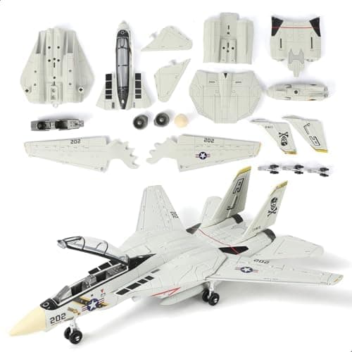 F-14 Tomcat 3D Quick Build Model Kit – Fighter Jet Aircraft Puzzle, Precision DIY Military Aircraft Building Kit for Adults…