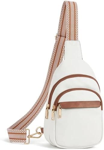 BOSTANTEN Sling Bag for Women Leather Crossbody Bags Fanny Pack Chest…