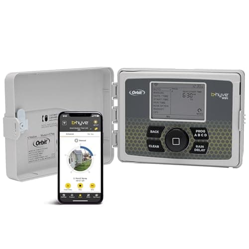 Orbit B-hyve Smart Indoor/Outdoor Sprinkler Controller - 6-Zone - App Controlled Smart Controller with Custom…