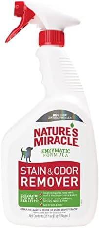 Nature’s Miracle Stain and Odor Remover Dog, 32 Ounces, Everyday Mess…