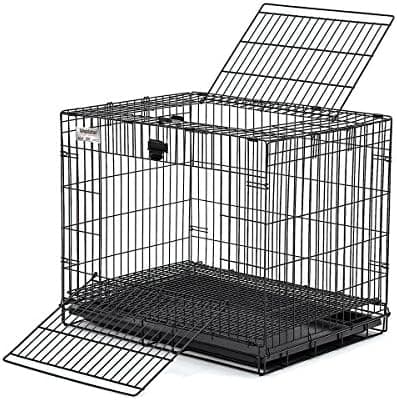 MidWest Homes for Pets Small Wabbitat Rabbit Cage, Grid Mesh Floor, Removable Tray, Top & Front Door Access, Rust Resistant…