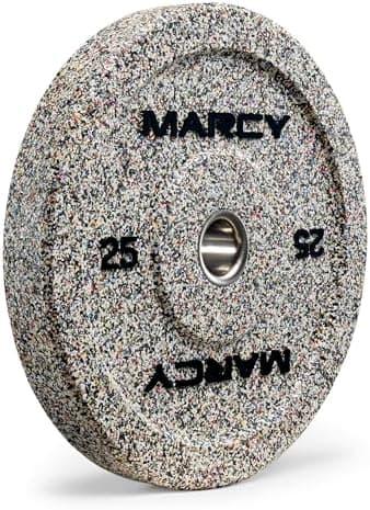 Marcy High Bounce Olympic Bumper Plate for Strength Training…