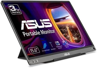 ASUS ZenScreen 15.6” 1080P Portable USB Monitor (MB16ACE) - Full HD (1920 x 1080), IPS, USB Type-C, Eye Care, Anti-Glare Surface…
