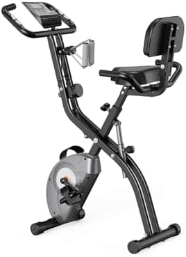 ATIVAFIT 5-in-1 Foldable Exercise Bike for Home, Upright & Recumbent Indoor Bike with 8-Level Magnetic Resistance, Resistance…