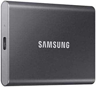 Samsung T7 Portable SSD, 1TB External Solid State Drive, Speeds Up to 1,050MB/s, USB 3.2 Gen 2, Reliable…