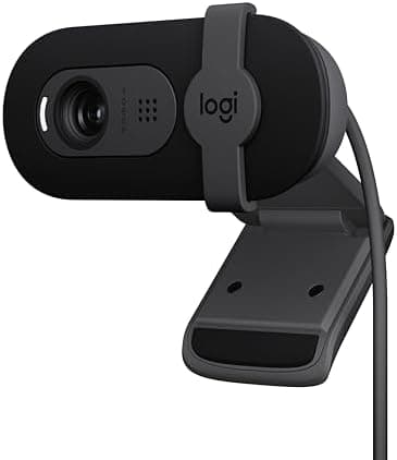 Logitech Brio 101 Full HD 1080p Webcam for Meetings, Streaming, Desktop, Laptop, PC - Built-in Mic, Shutter, Works with Zoom…