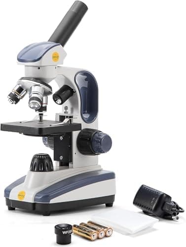 SWIFT Compound Monocular Microscope SW200DL with 40X-1000X Magnification, Dual Light, Precision Fine Focus, Wide-Field 25X…