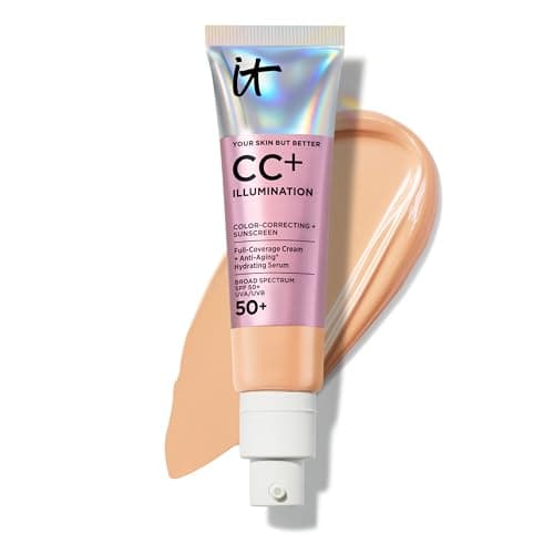 IT Cosmetics CC+ Cream Illumination SPF 50+ - Radiant Full Coverage Foundation Color Corrector…