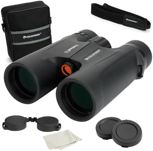 Celestron - Outland X 8x42 Binoculars – Ideal for Birding and Outdoors – 42mm Objective Lenses – Wide 7° Field of View – BaK-4…