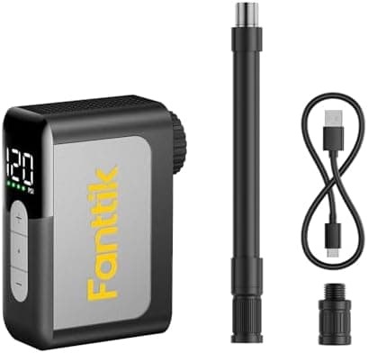 Fanttik X10 Ace Mini Bike Pump with Gauge, 120PSI Electric Tiny Bike…