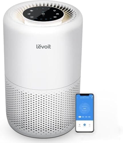 LEVOIT Air Purifier for Home Bedroom Dorm Room, Smart & Voice Control, AHAM VERIFIDE, 3-in-1 Filter With HEPA Sleep Mode, for…