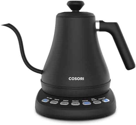 Cosori Electric Gooseneck Kettle with 5 Temperature Control Presets, Pour Over Kettle for Coffee & Tea, Hot Water Boiler, 100%…