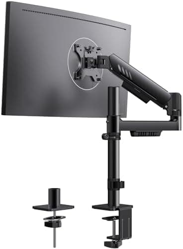 ErGear Single Monitor Arm, Adjustable Desk Gaming Monitor Mount for 13-34″ Screens, Up to 19.8 lbs, Enhanced…