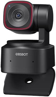 OBSBOT Tiny 2 Lite 4K Webcam for PC, AI Tracking PTZ Streaming Camera with 1/2" Sensor, Gesture Control, 60 FPS, HDR…