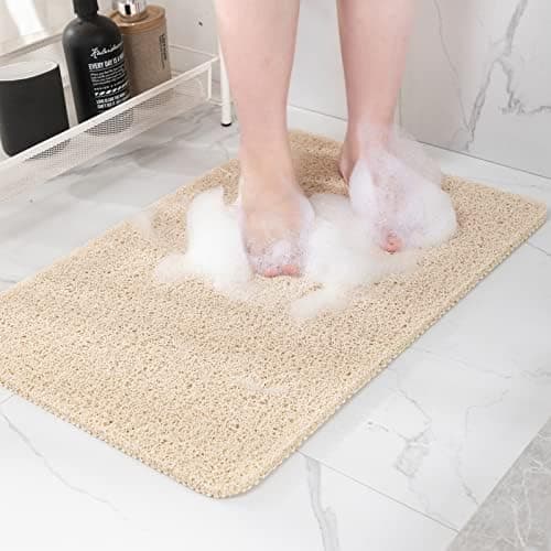 Hargiis Non Slip Bathtub Mat, Foot Scrubber Anti Slip Fast Drying Shower Mat for Tub, Floor,Bathroom, Home…