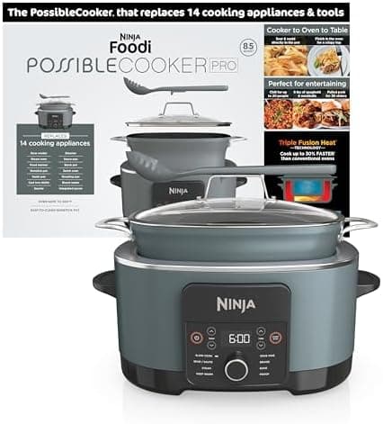 Ninja® 14-in-1 PossibleCooker™ PRO | 8.5qt, Sous Vide, Proof, Bake, & Steam Multicooker | Slow Cooker, Dutch…