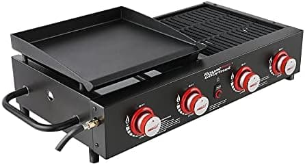 Royal Gourmet GD4002T 4-Burner Tailgater Grill and Griddle Combo…
