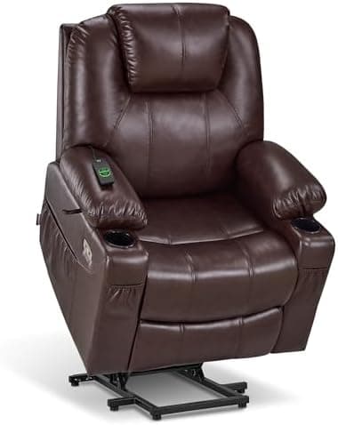 MCombo Electric Power Lift Recliner Chair Sofa with Massage and Heat for Elderly, 3 Positions, 2…