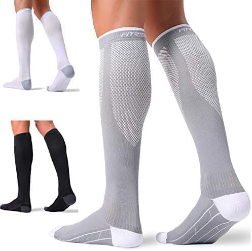 FITRELL 3 Pairs Compression Socks for Women and Men 20-30mmHg-Circulation Support Socks OEKO-TEX STANDARD 100