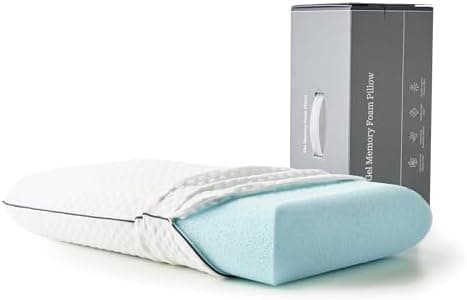 Weekender Cooling Gel Memory Foam Pillow for Sleeping – Standard Size, Ventilated Cooling Pillow for Side & Back Sleepers, Neck &…