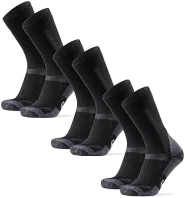 DANISH ENDURANCE Merino Wool Hiking Socks for Men & Women, Breathable, Anti-Blister Socks for Outdoors, 3 or 5-Pack OEKO-TEX…