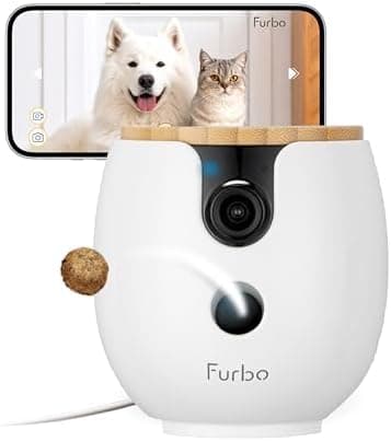 Furbo Mini 360° 2K QHD Pet Camera: Basic See, Talk & Toss Features…