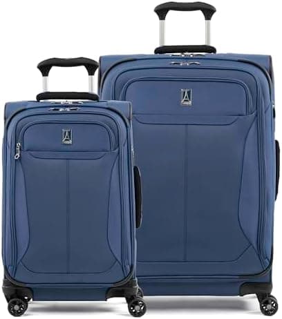 Travelpro Tourlite Softside 2-Piece Set, Expandable Luggage, 4 Spinner Wheels, Lightweight Suitcase, 21" Carry-On, 25" Checked…