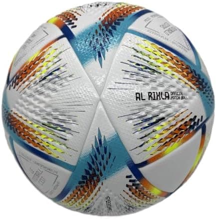 World Cup Quality League Soccer Ball Thermally Bonded Match Ball Seamless Stitching- Official Match Weight- Professional European…