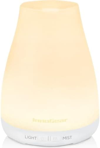 InnoGear Essential Oil Diffuser, Ultrasonic Diffusers for Home Aromatherapy Humidifier for Bedroom Room 7 Colors LED 2 Mist Mode…