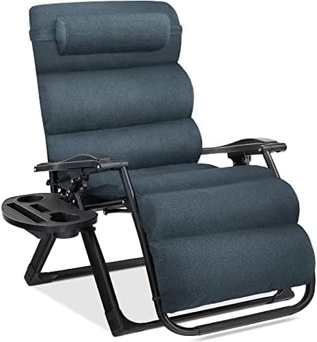 Best Choice Products Oversized Zero Gravity Chair, Folding Outdoor Patio Recliner, XL Anti Gravity Lounger w/Removable Cushion…