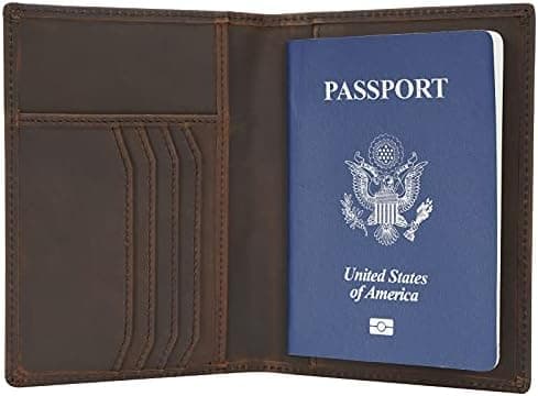 POLARE ORIGINAL Polare Slim RFID Blocking Leather Passport Holder…