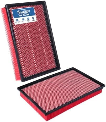 2PCS Engine Air Filter Fit for Ram1500 (2002-2021), Ram 2500 (2003-2019), Ram 3500 (2002-2019) Air Filter Replacement Engine…